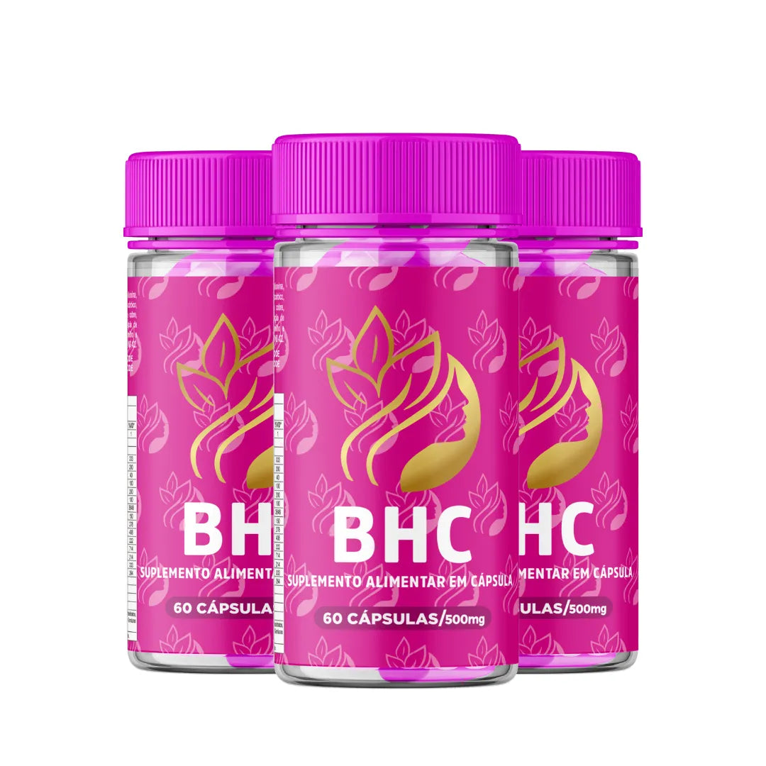 BHC Premium 3 Und  Cabelos, Unhas e Pele 100% Naturais