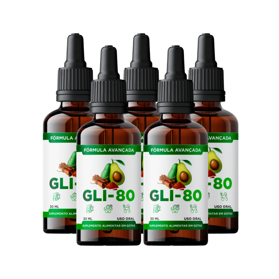 GLI-80 5 Und Suplemento Sublingual para Controle Natural da Glicemia