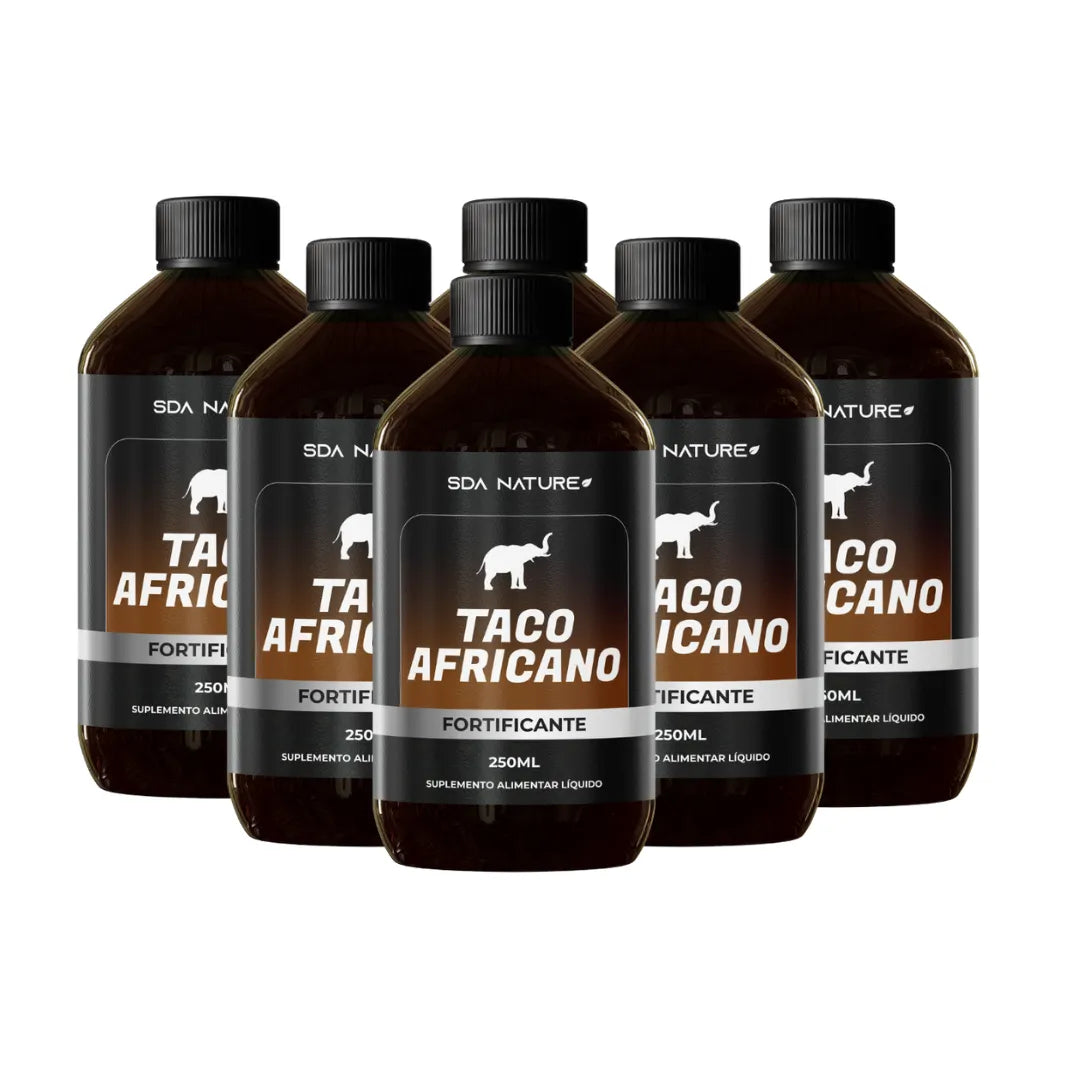 Taco Africano 6 Und – Suplemento Natural Líquido para Potência, Libido e Energia Masculina