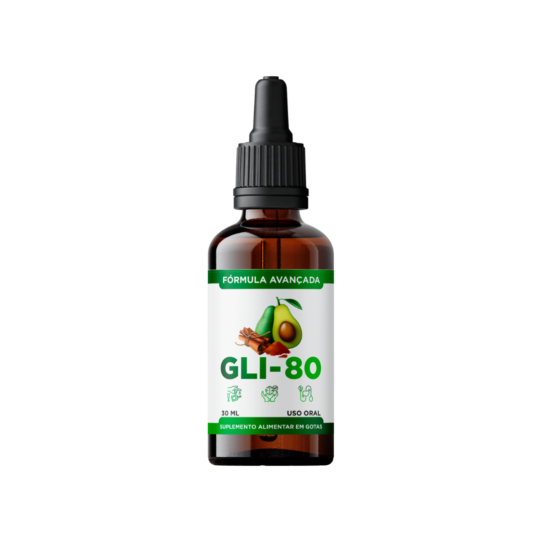 GLI-80 1 Und  Suplemento Sublingual para Controle Natural da Glicemia